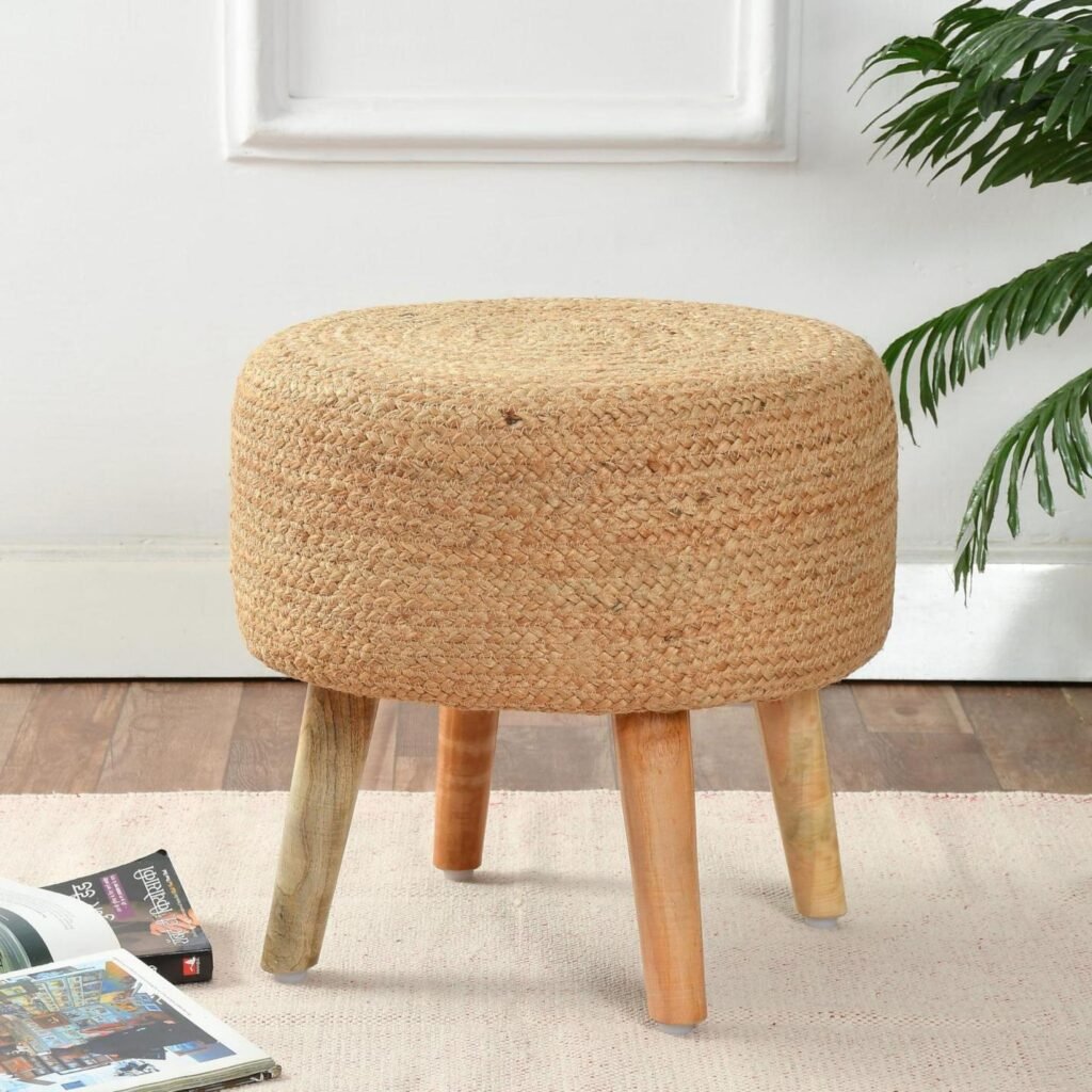 Ottoman and pouffe 2 Fabric Bench Stool
