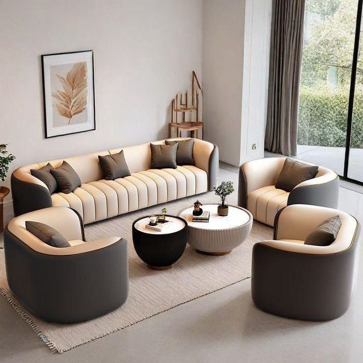 Sofa Sets 3 Luxe Curve Sofa Set