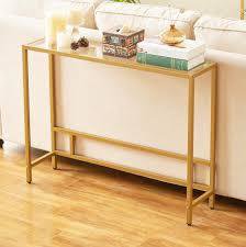 Console 5 Minimal Gold Console Table