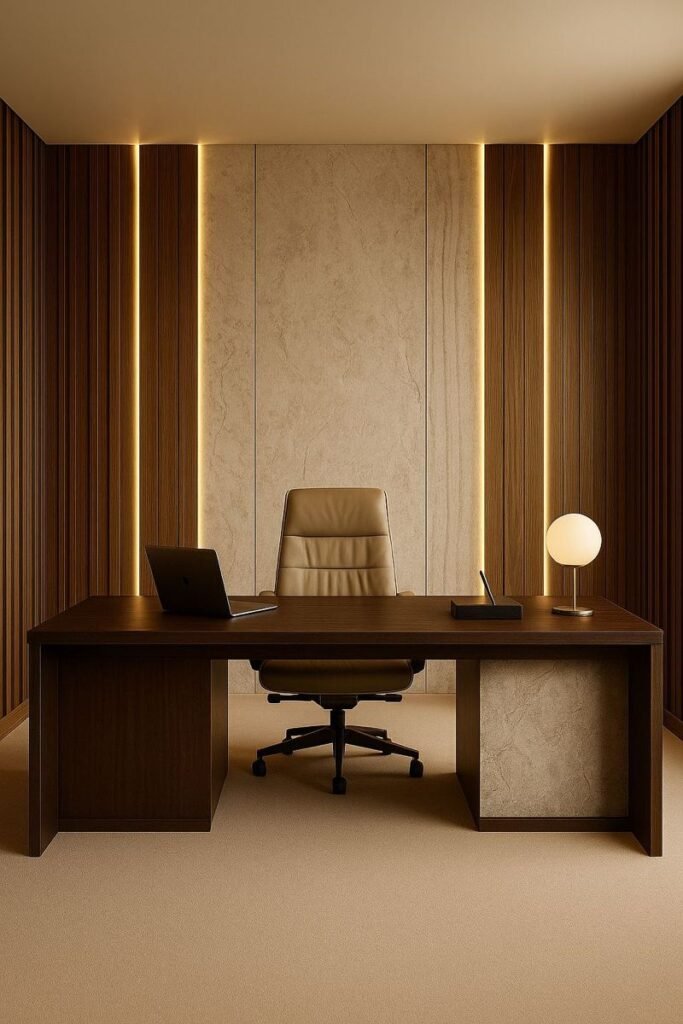 Office furniture 5 Modern Executive Desk Setup